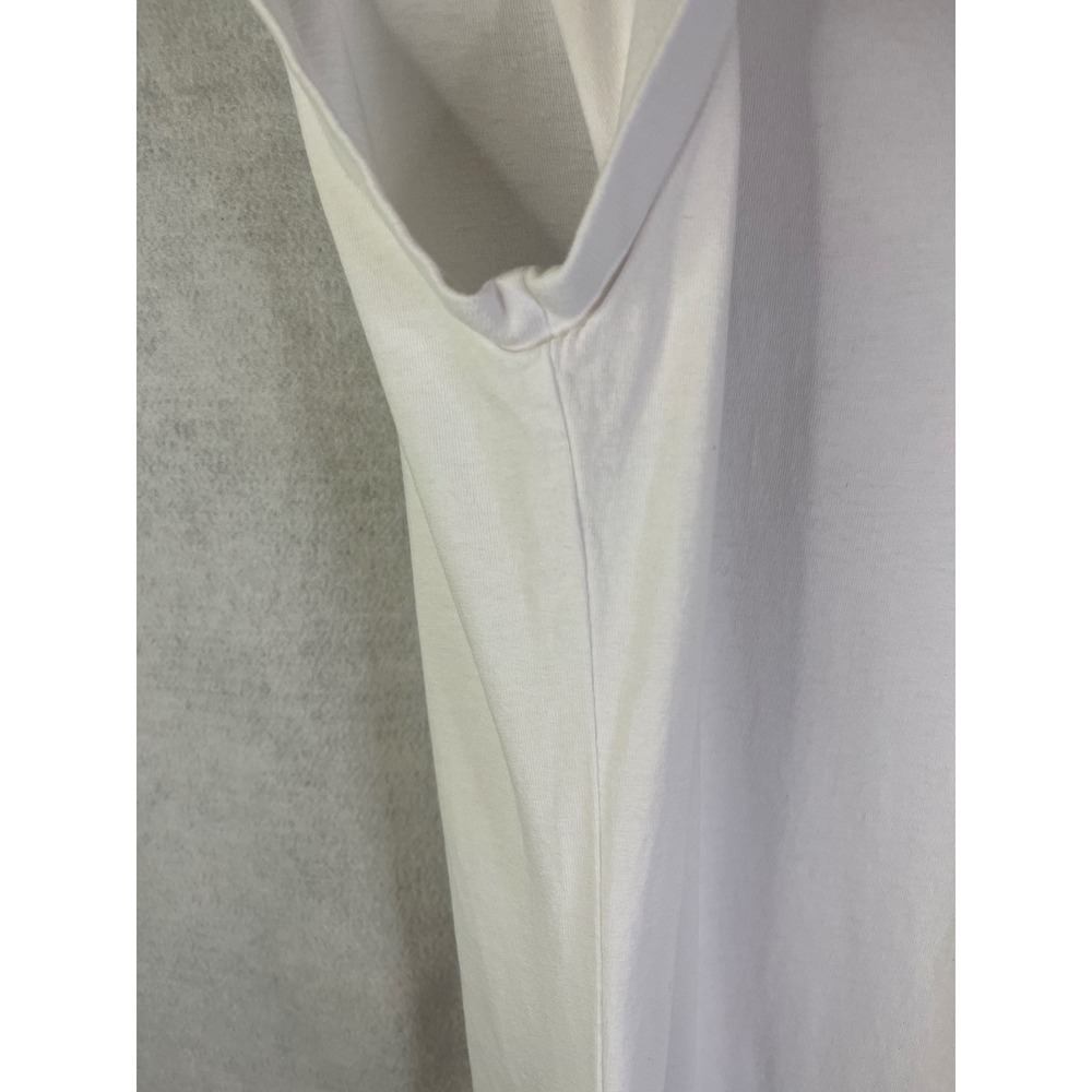 Frank & Eileen Cory Vintage Muscle Tee Maxi Dress Raw Edge Hem White Sz XL - Picture 6 of 10